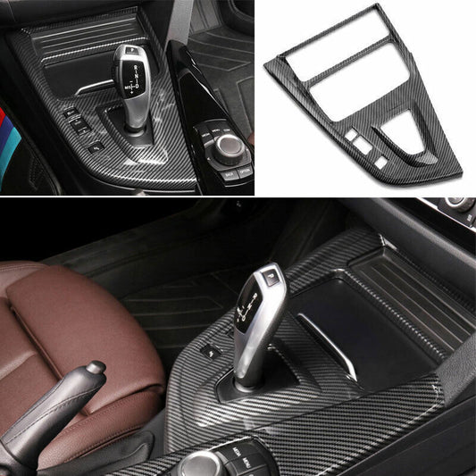 for BMW 3 4 Series GT 14-2018 Carbon Fiber Middle Console Gear Shift Panel Trim