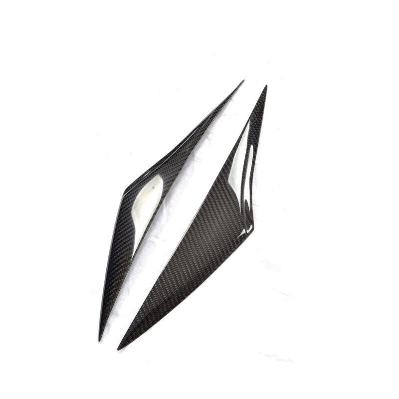 2p for Mazda 3 Axela 2014-2016 Carbon Fiber Headlight Eyebrows Eyelid Brow Cover