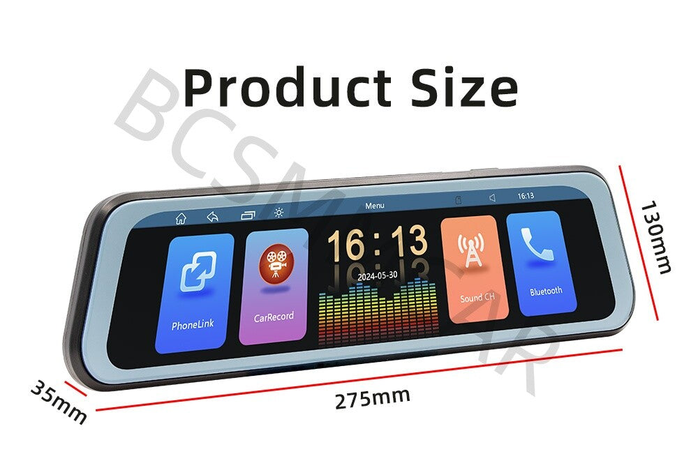 Car FM Audio Mirror Link Bluetooth Driving Recorder Touch Screen Video Player