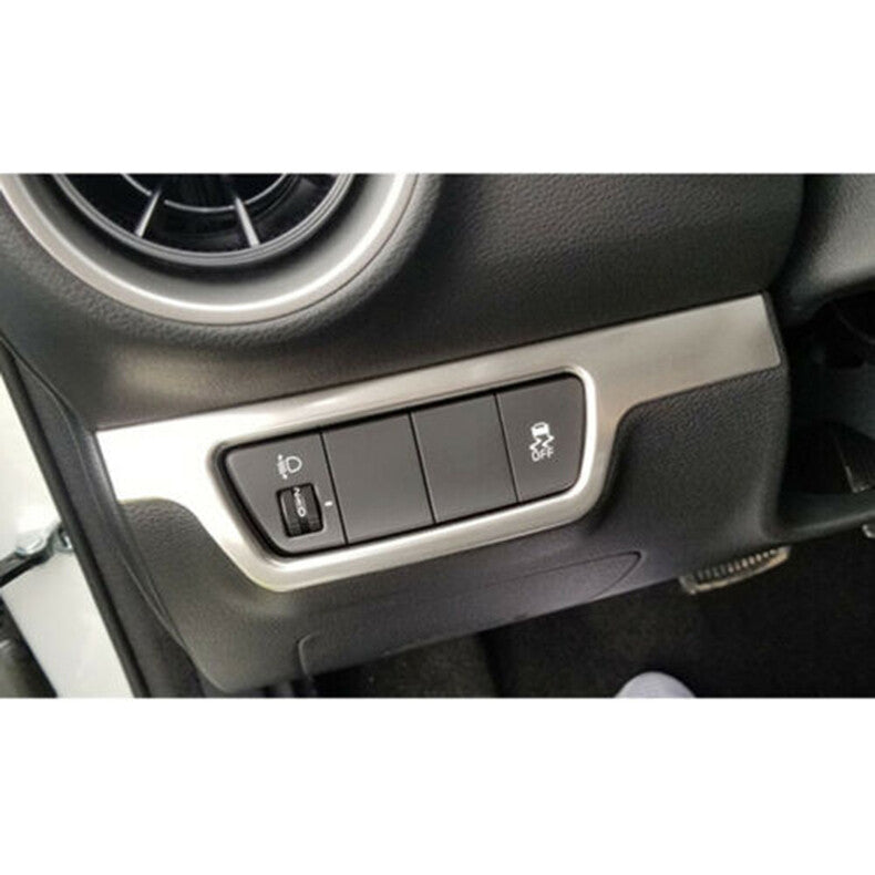 2p For Highlander 2020-2022 Chrome Rear bumper Fog Lamps Trim Strip Cover v