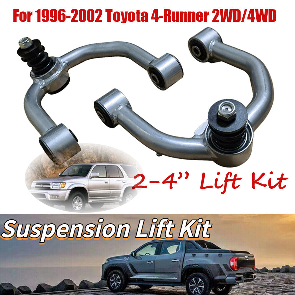 2pcs For 1996-2002 4runner/1995-2004 Tacoma 2-4 Lift Front Upper Control Arms n