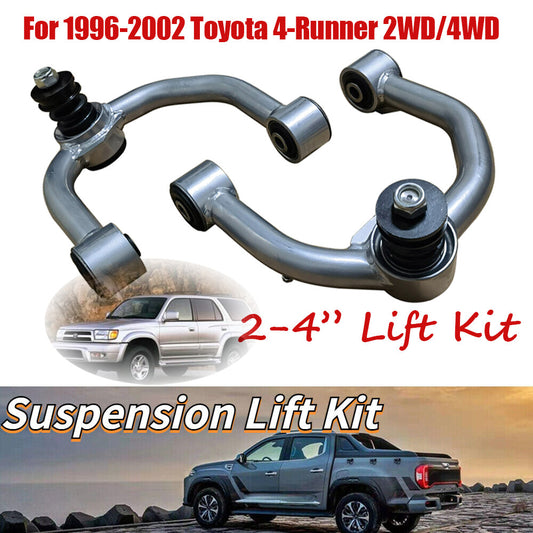 2pcs For 1996-2002 4runner/1995-2004 Tacoma 2-4 Lift Front Upper Control Arms n