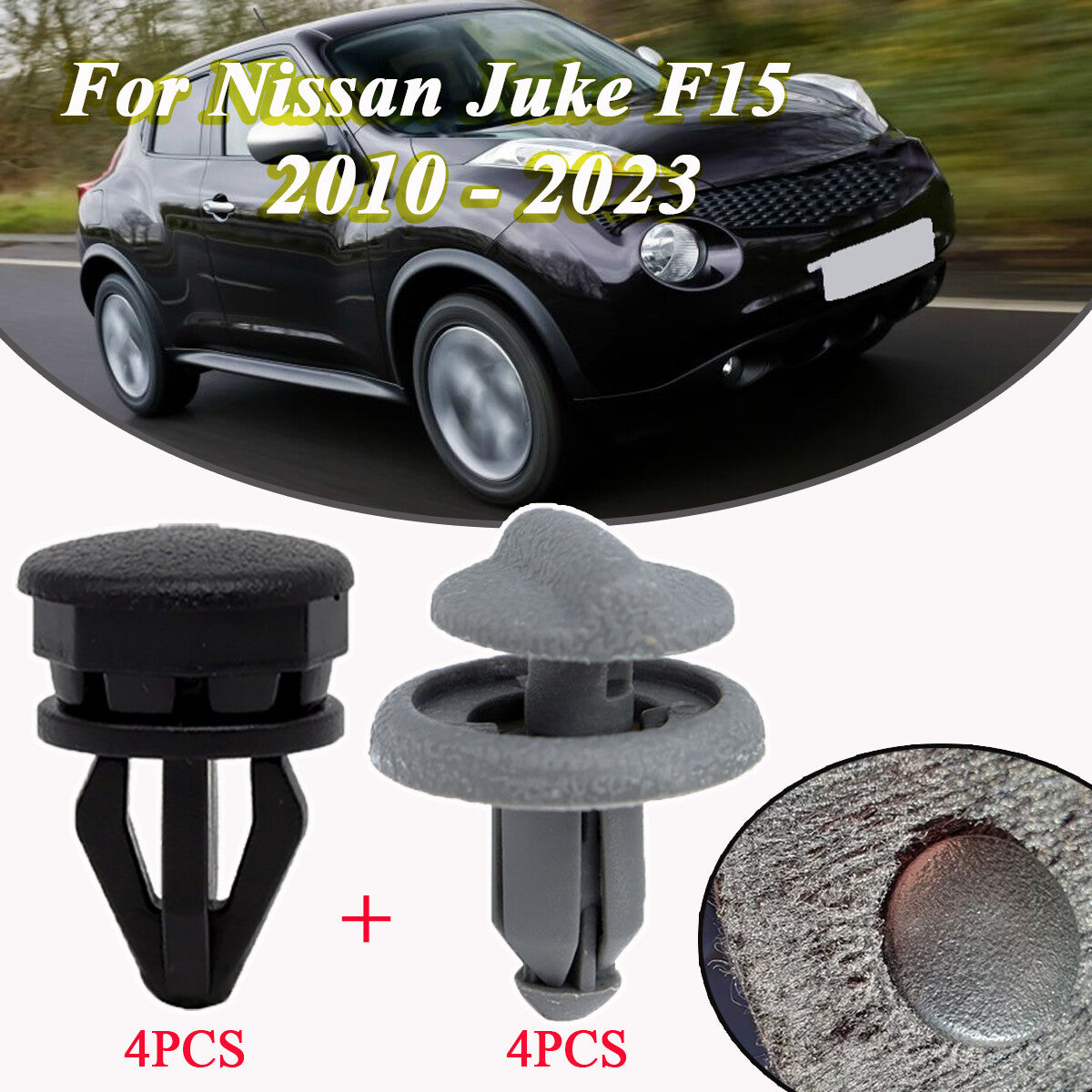 8X for Nissan Juke F15 Parcel Shelf Clip Bootlid Interior Fastener Hanger Button