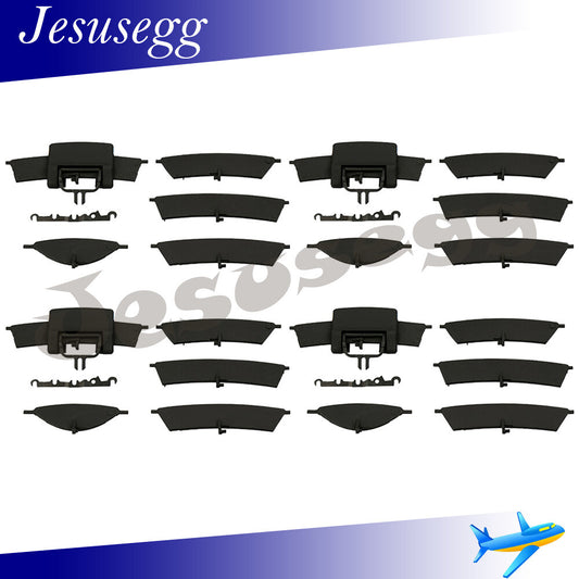 4Set Dashboard Dash Center AC Air Vent Grill Kit Black For 07-12 ML-Class W164 Q