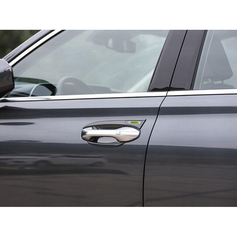 for Hyundai Palisade 2020-2023 Carbon Fiber Door Handle Bowl Molding Cover Trim