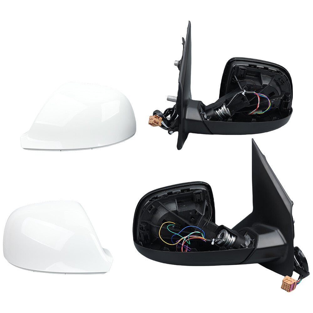 2¡Á F¨¹r for VW T6 Transporter 15-24 L+R Au?enspiegel Spiegel Elektrisch Heizung Wei?