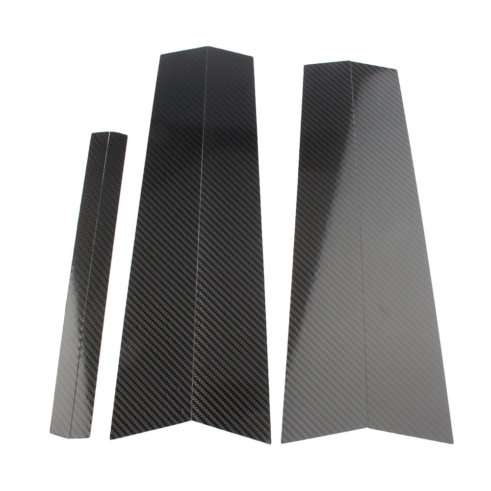 Carbon Fiber Car Window B Pillar Trim Cover for BMW 3 Series F30 2013-2018 2017