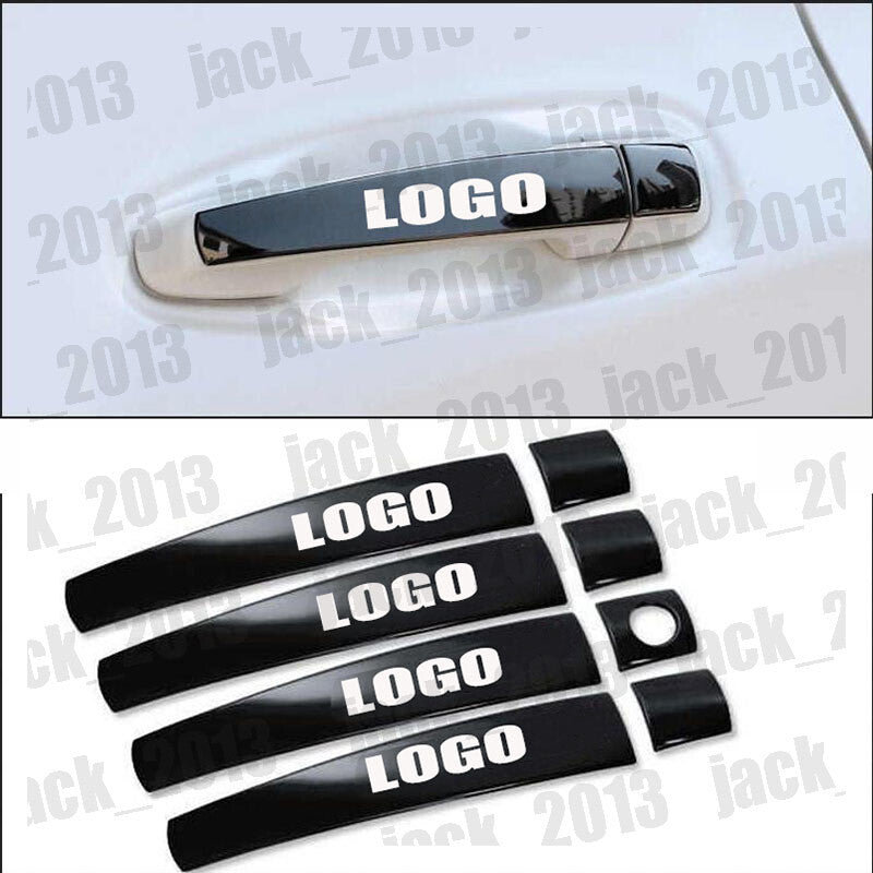 BLACK Car Door Handle Covers Trims for Toyota for Land Cruiser Prado FJ150 2010-2021