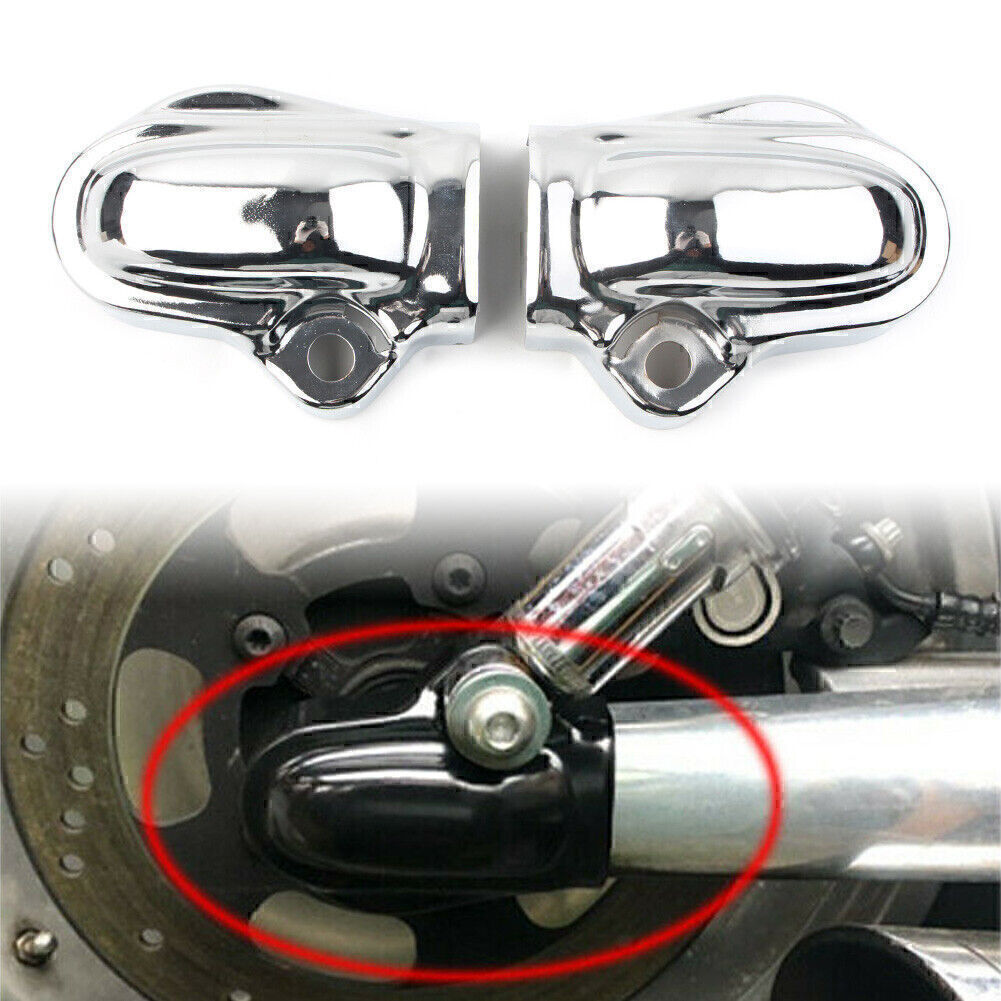 Bar& Shield Rear Axle Nut Covers For V-Rod VRSC Muscle VRSCF 2002-2017 Chrome Q