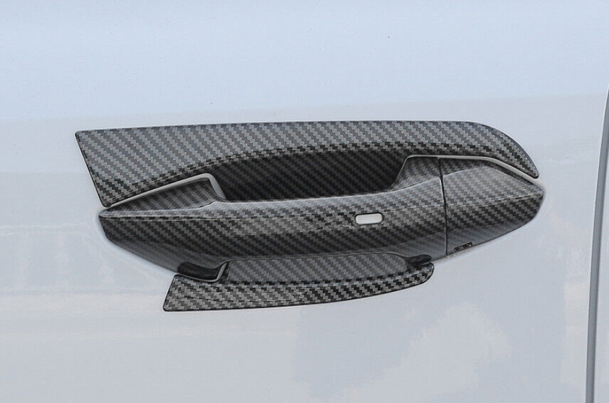 for Audi A3 22-24 ABS Carbon Fiber Exterior Side Door Bowl Molding Cover Trim 4P