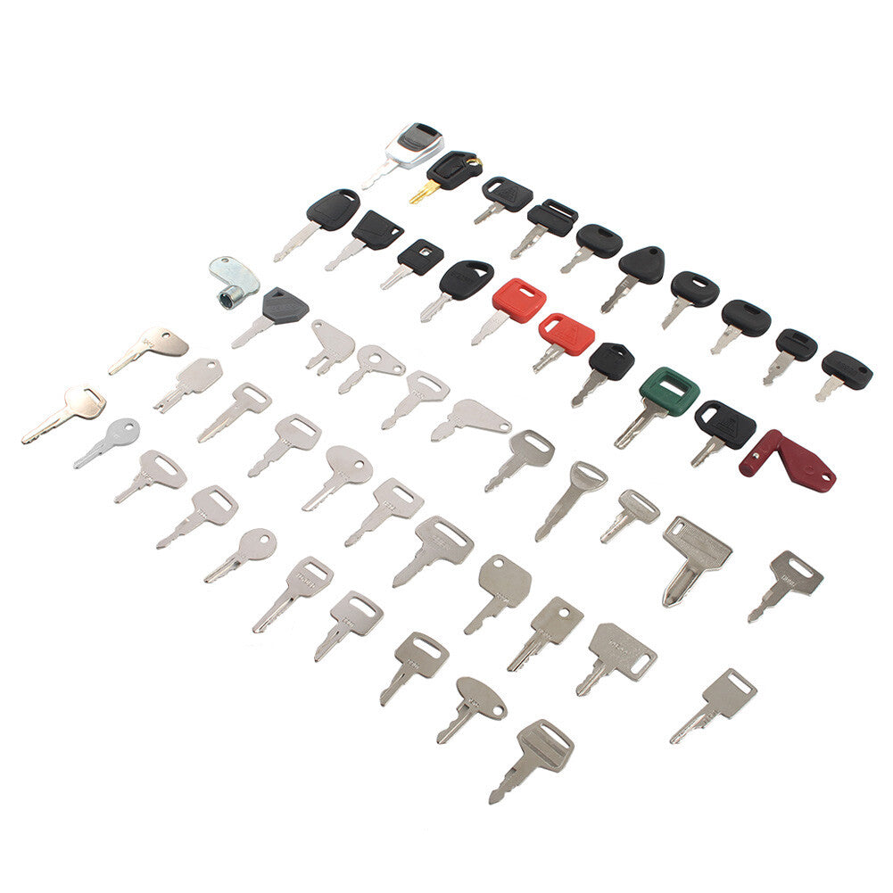 Heavy Equipment Key Set Keys Fit Bobcat For Caterpillar Fit for Volvo For JLG 52PCS