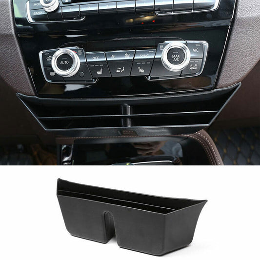 Fit for BMW X1 F48 2016-2022 Matte Black Middle Console Storage Box Tray Trim 1P