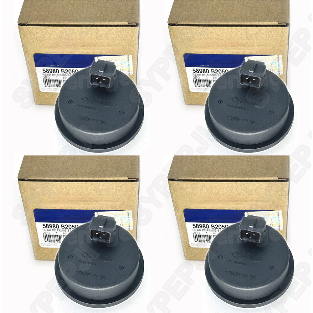 4-piece set of rear wheel hub bearings, ABS speed sensors 58980-B2050, suitable for Kia Soul EV 2014-2019, new.