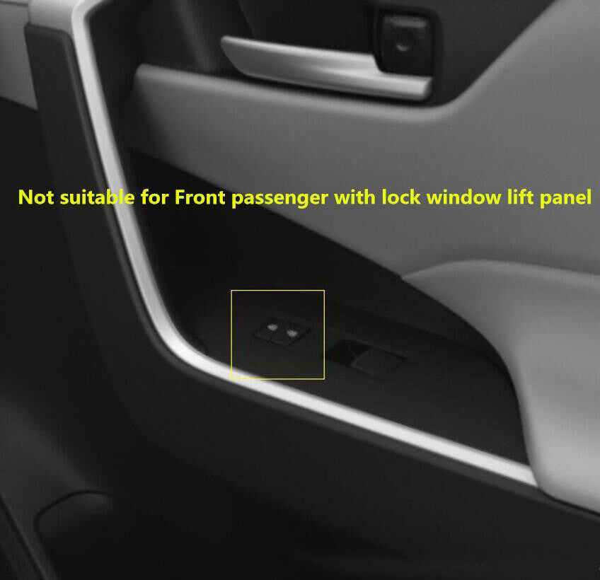 4PCS ABS Red Car Door Window Switch Panel Cover Trim For 2019-2021 RAV4 v