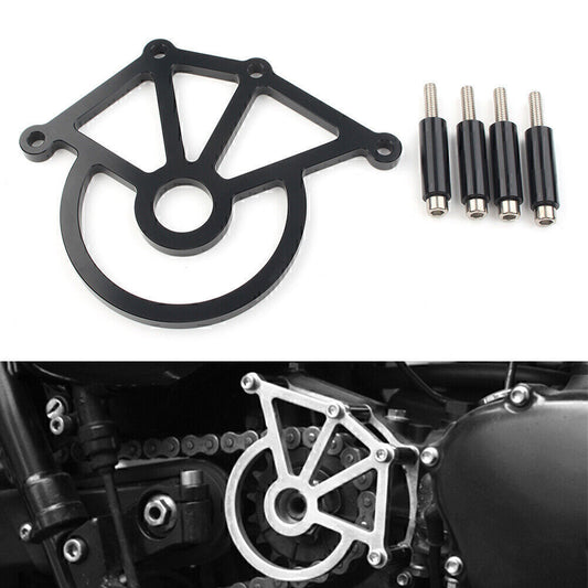 Sprocket Cover Chain Protection for 2007-14 Thruxton 900 Scrambler 2006-14 Black Q