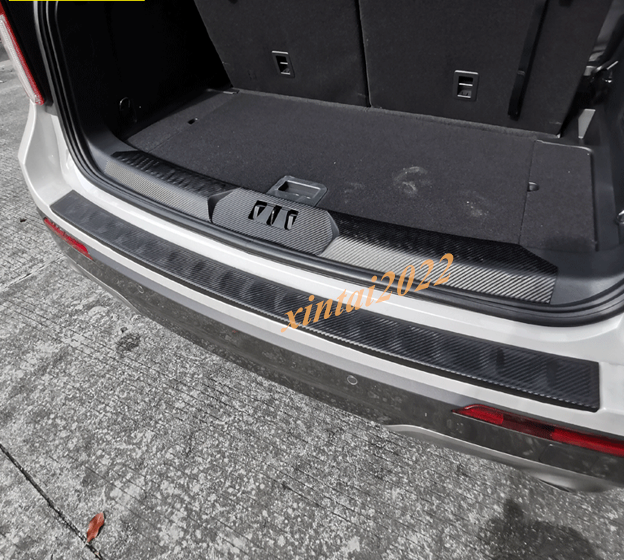 for ford  Explorer 2020-2021 Leather Rear Bumper Protector Trunk sill Plate Cover