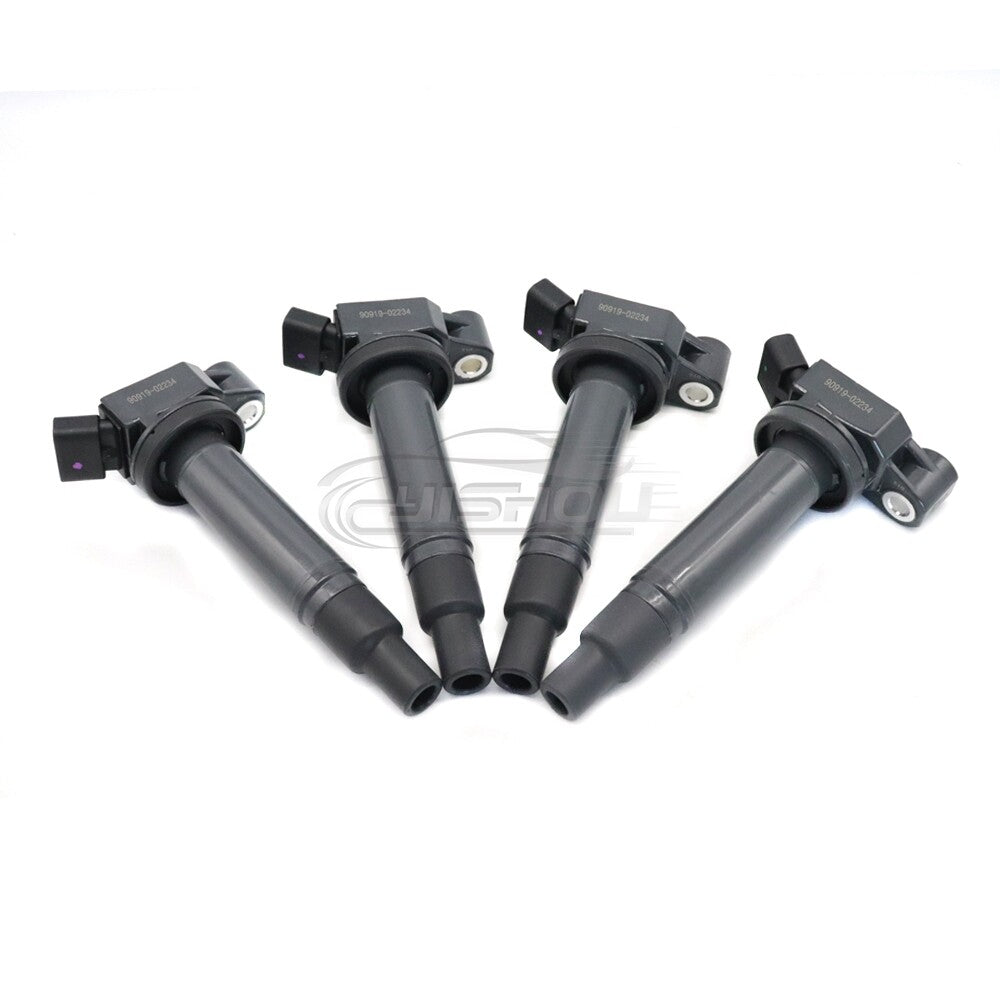 4-pack of new ignition coils suitable for Lexus ES300, RX300, for Toyota for Avalon , and for Camry . (Item number: 90919-02234)