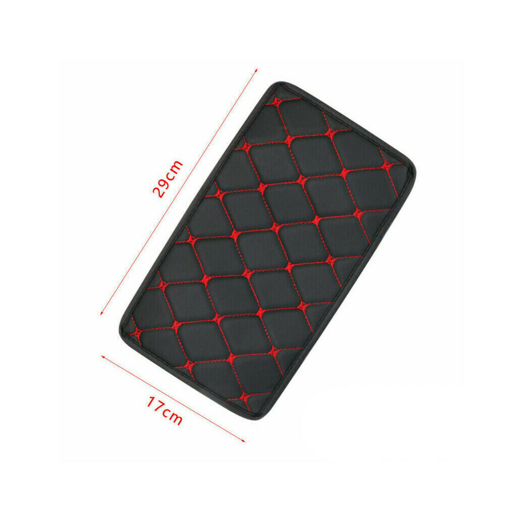 Car Armrest Pad Cover Mat Center Console Box PU Leather Cushion Mat Accessories