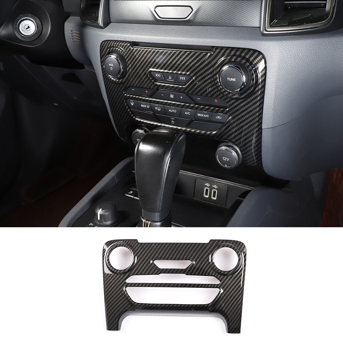 Red ABS Rear for Seat Cup Holder Protector for Tacoma 2016 - 2020 - v