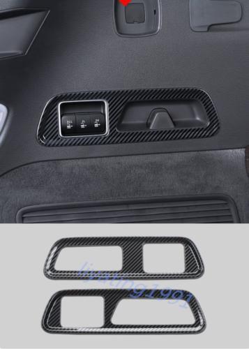 Carbon fiber rear trunk button cover trim for Mercedes-Benz GLS X167 2020 2021