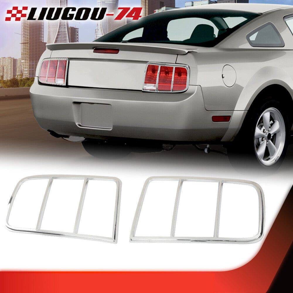 2-piece chrome taillight cover cover suitable for 05-09  for ford  for Mustang