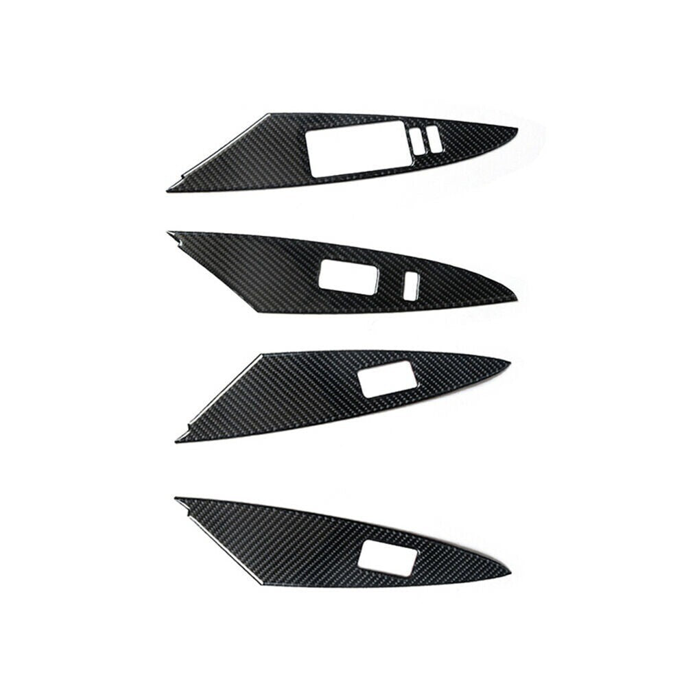 4x Carbon Fiber Door Window Lift Panel Cover Trim for Camry 2007-2011 New n