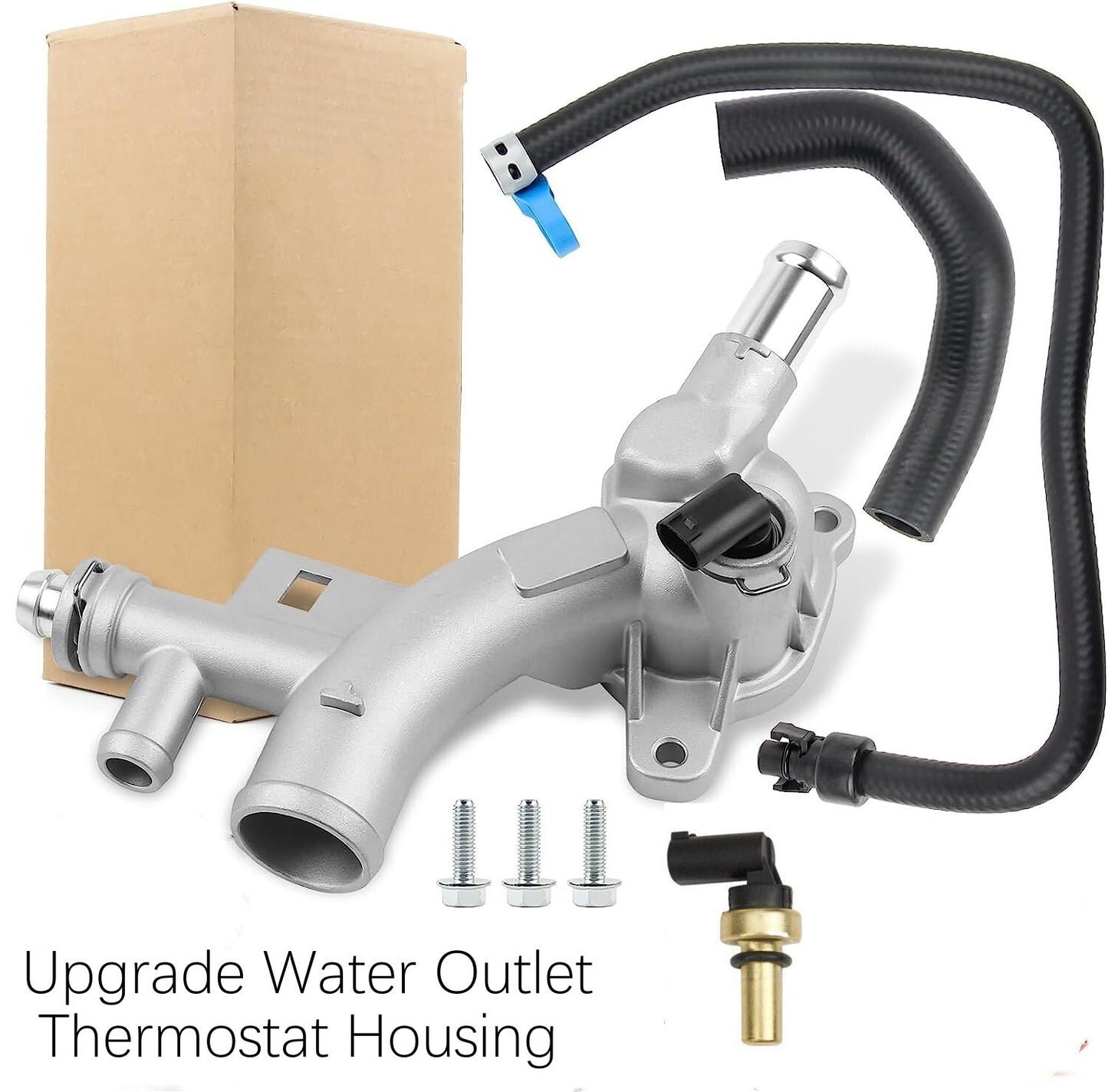 Aluminum alloy engine coolant socket with hose for Chevrolet for Cruze Sonic Trax for Buick