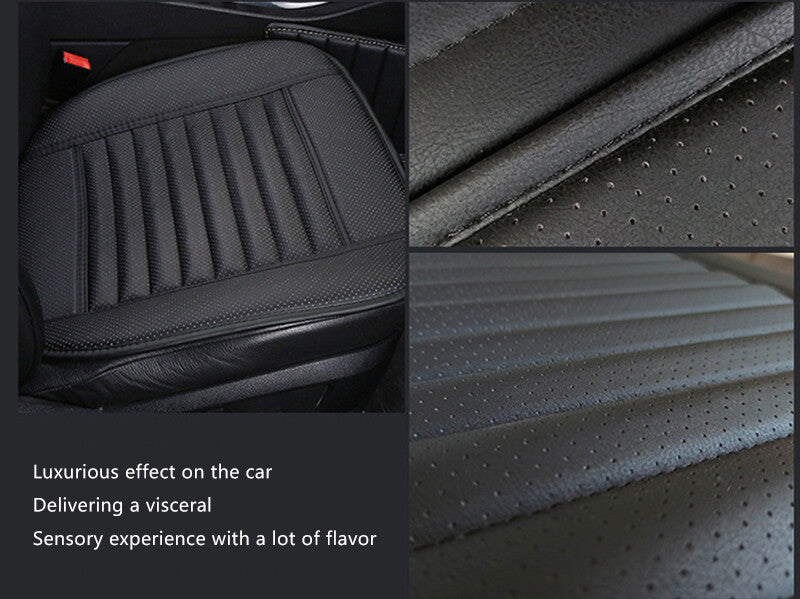 1Pc Car Front for Seat Cover Breathable Leather Pad Cushion Half Wrap Multicolor Q