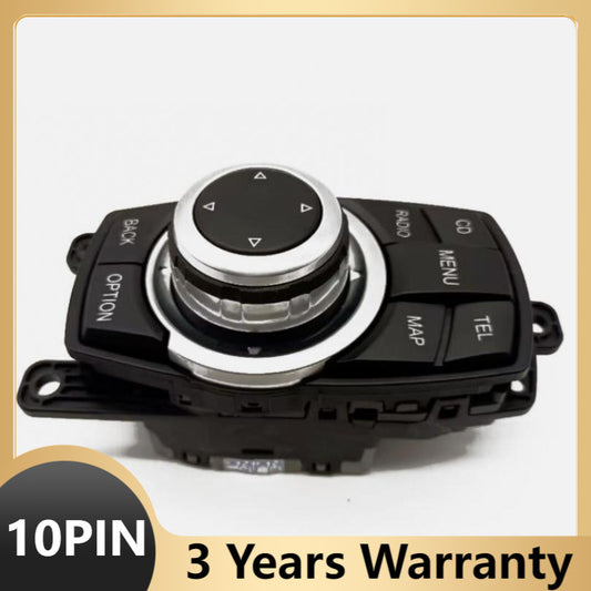for BMW F07 F10 F01 F02 F25 Media Switch Controller Joystick 10pin 9206444 New