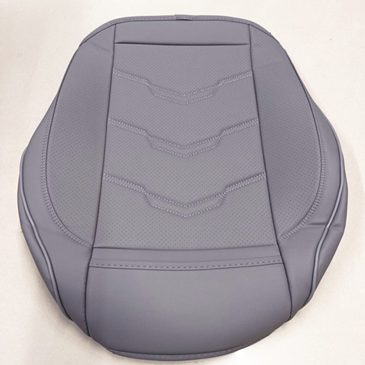 Gray PU Leather Car Front Cover Full Surround for Seat Cushion Protector Accessory