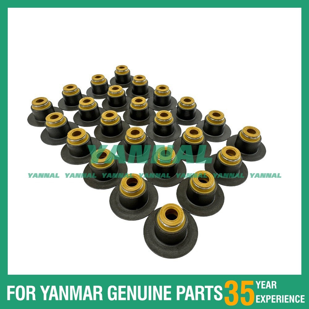 24-piece pack of ISBE6 valve oil seals for excavator engine parts -