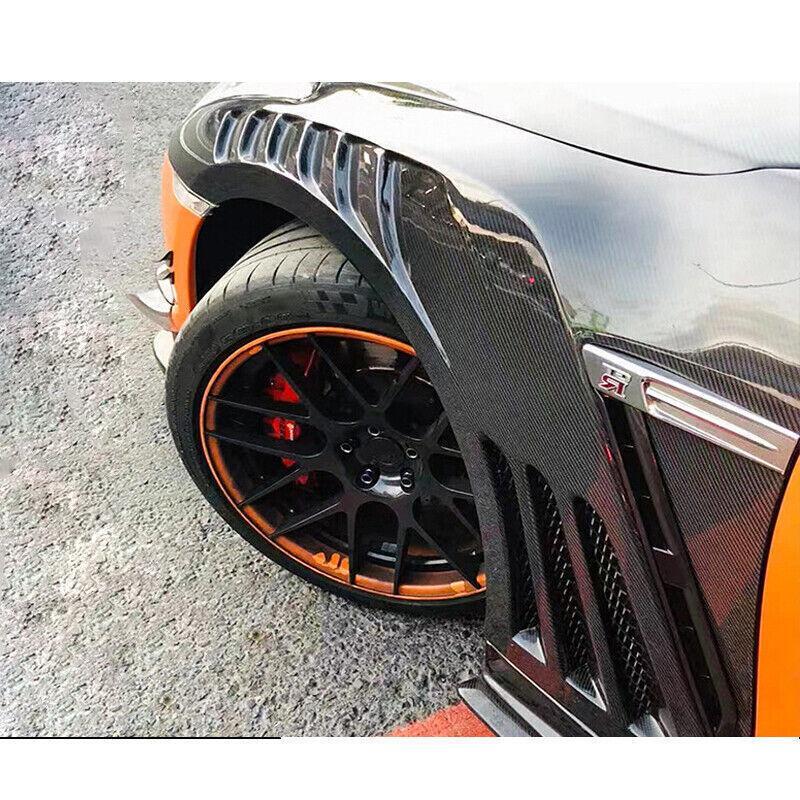 Mudguard replacement parts for Nissan GT-R R35 2008 - 2020, carbon fiber front trim 2x