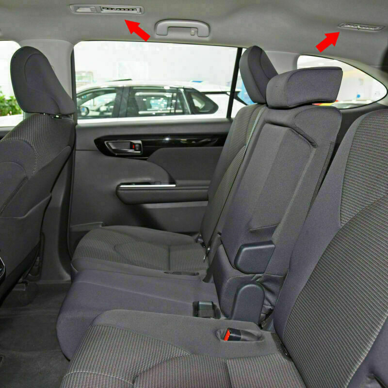 Silver Roof Rear Air Condition Vent Outlet Cover for Toyota Highlander 2020-2023