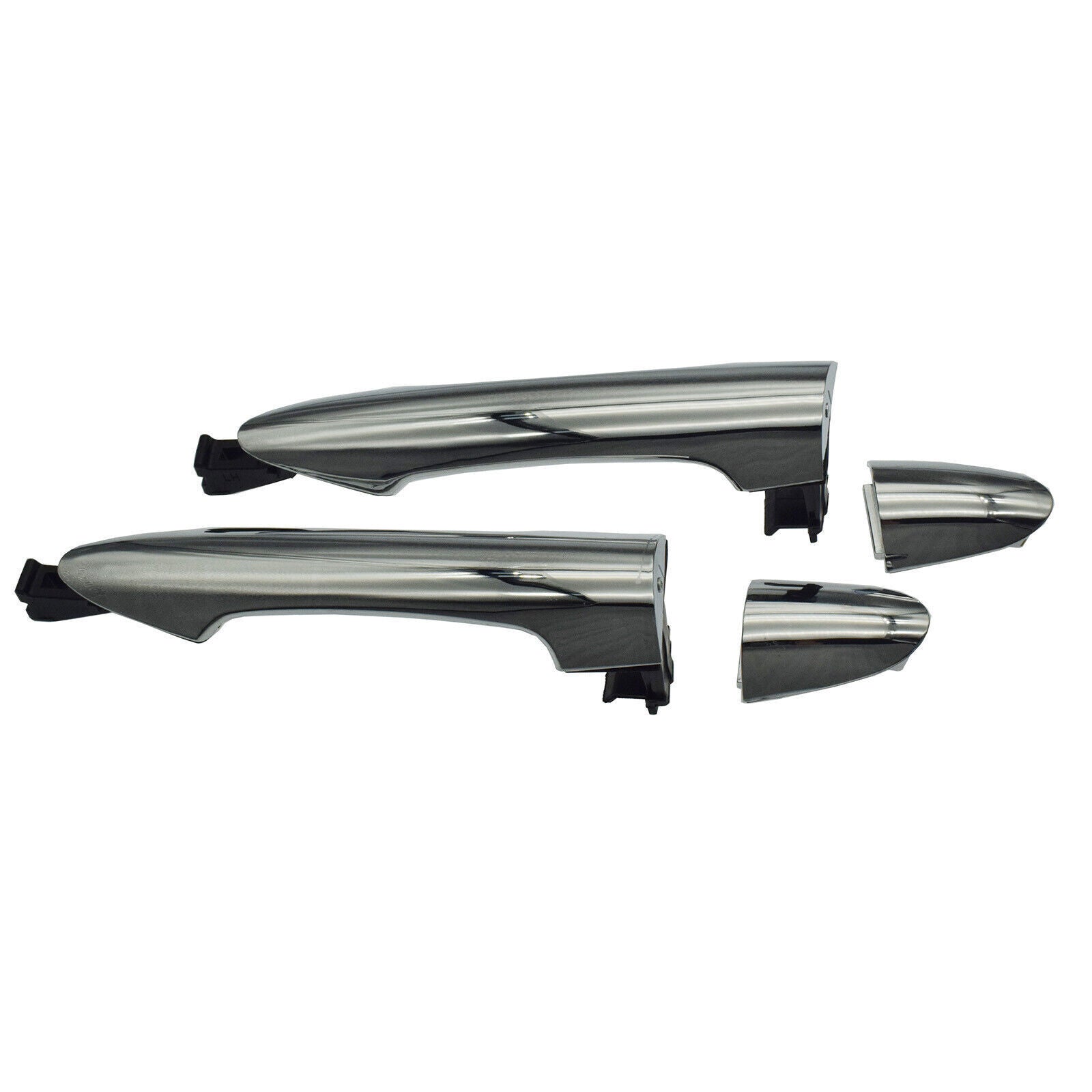 for Kia Picanto 2011-2016 Rear Left Right Exterior Door Handles Chrome Pair 2X
