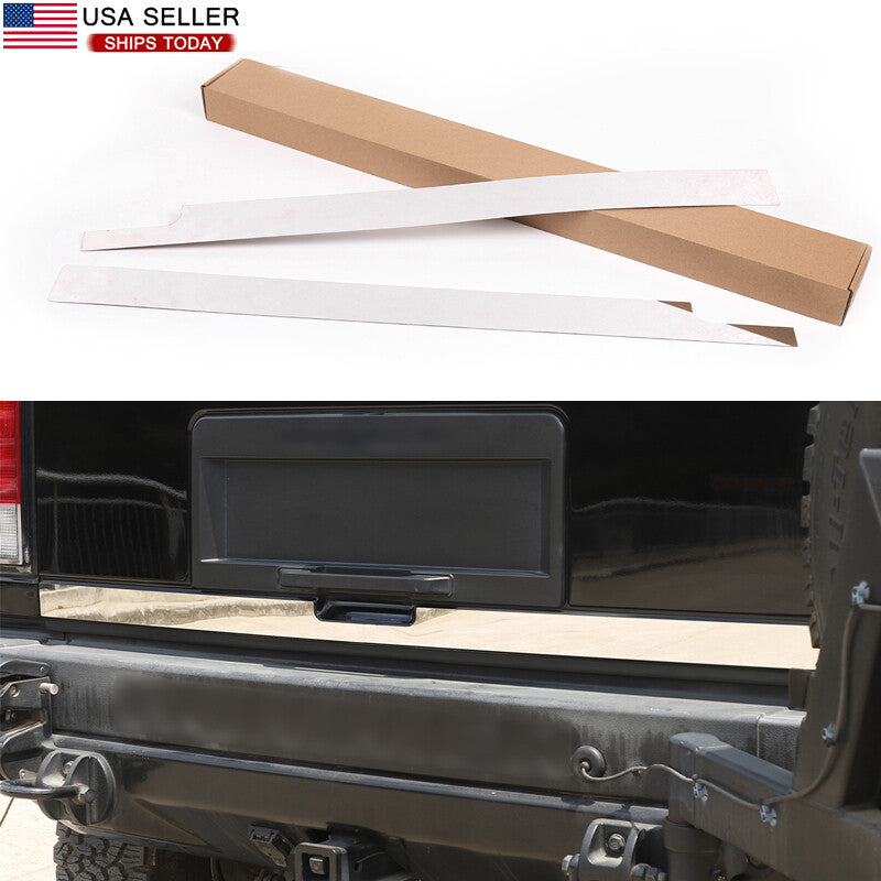 FITS for HUMMER H2 2003 - 2009 Stainless Steel Chrome Rear Tail Cover Molded Trim - n