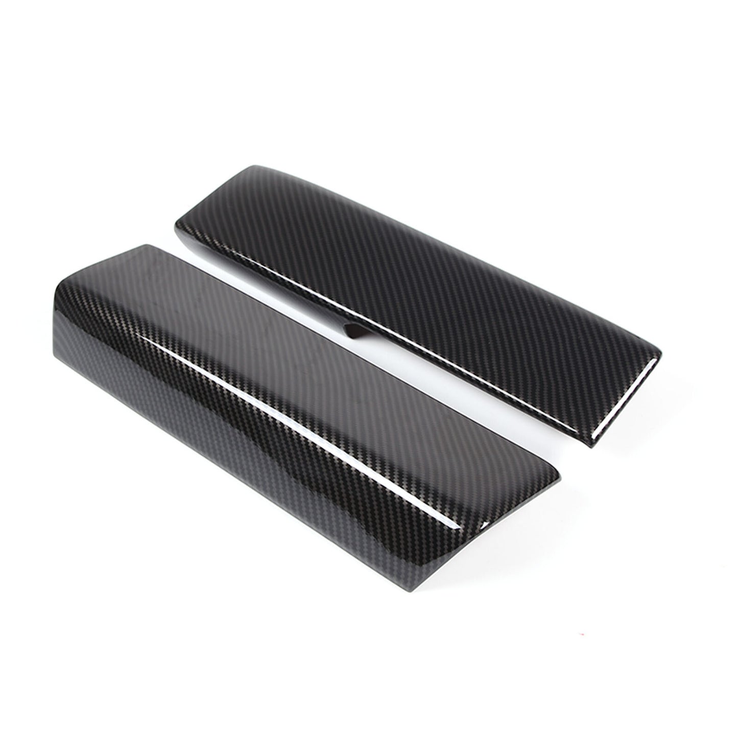 Red Carbon Fiber Center Storage Box Panel Decal Trim for Corvette C8 2020-23- v