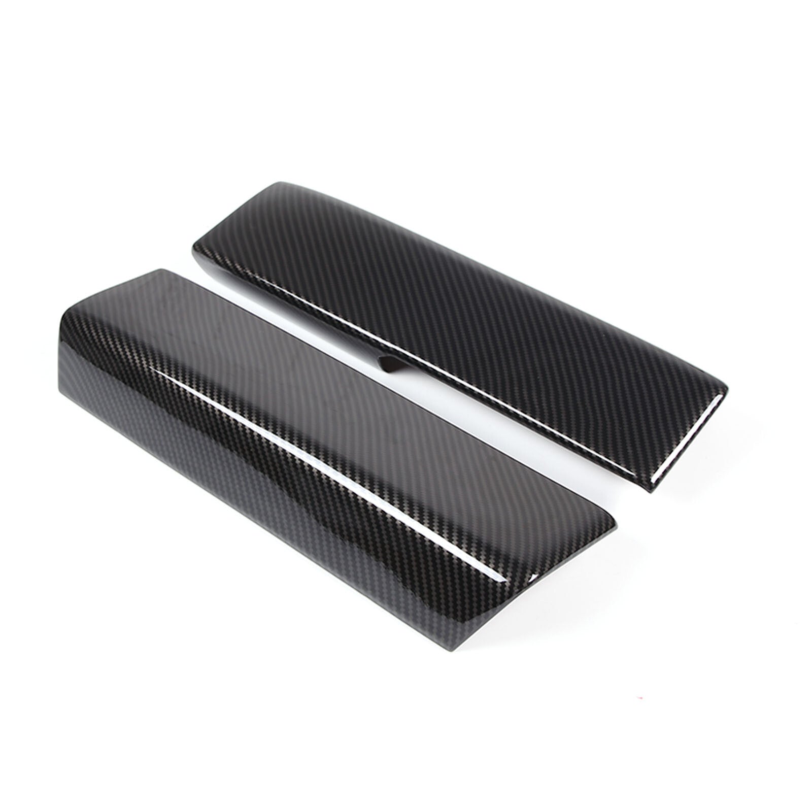 Red Carbon Fiber Center Storage Box Panel Decal Trim for Corvette C8 2020-23- v