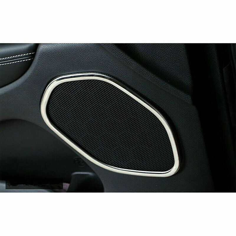 4P for Jeep Grand Cherokee 2011-2020 Silver Inner Door Auto Speaker Cover Trim