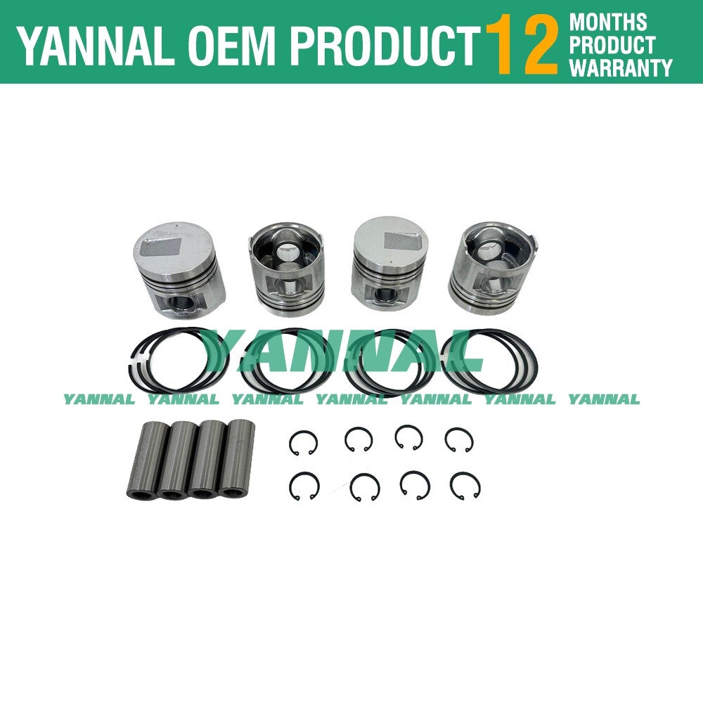 4-Piece Piston + Piston Ring Kit for S4S Engines (STD 94.0 mm)