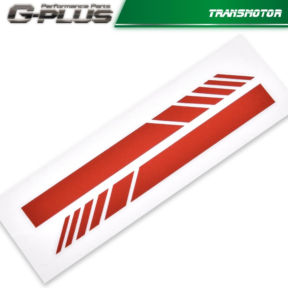 Suitable for car accessories rearview mirror 5D sticker vinyl stripe decal L+R red