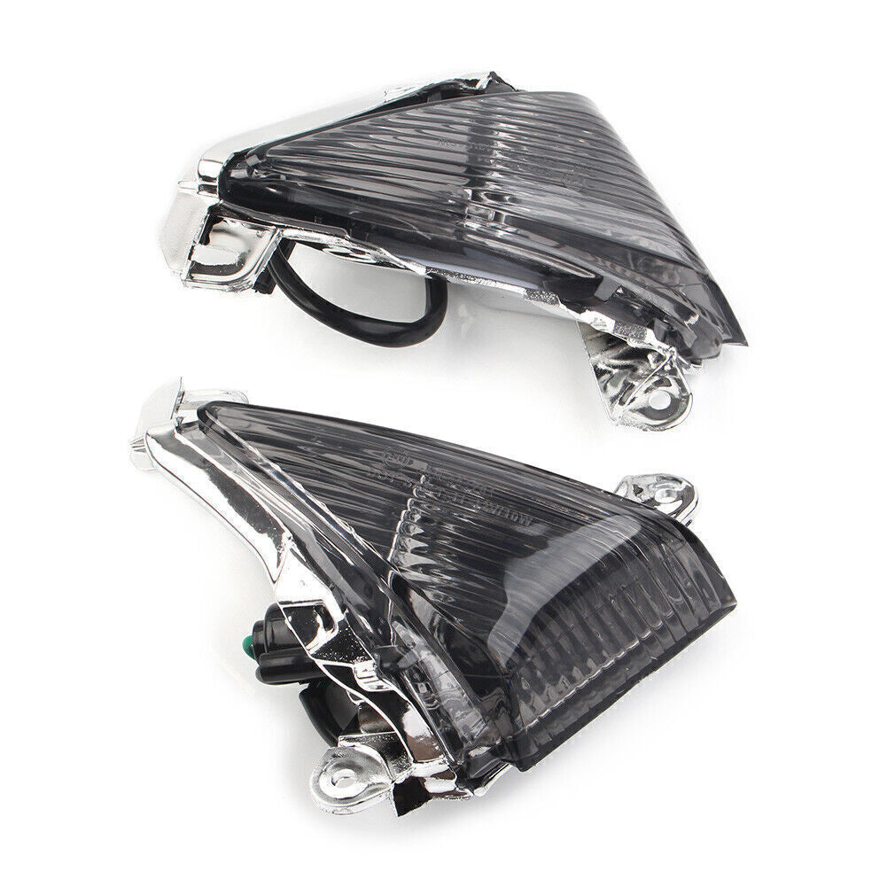 2x Smoke Front Turn Signals Lenses Fit for Kawasaki ZX14R ZX10R ZX636/ZX6R Q