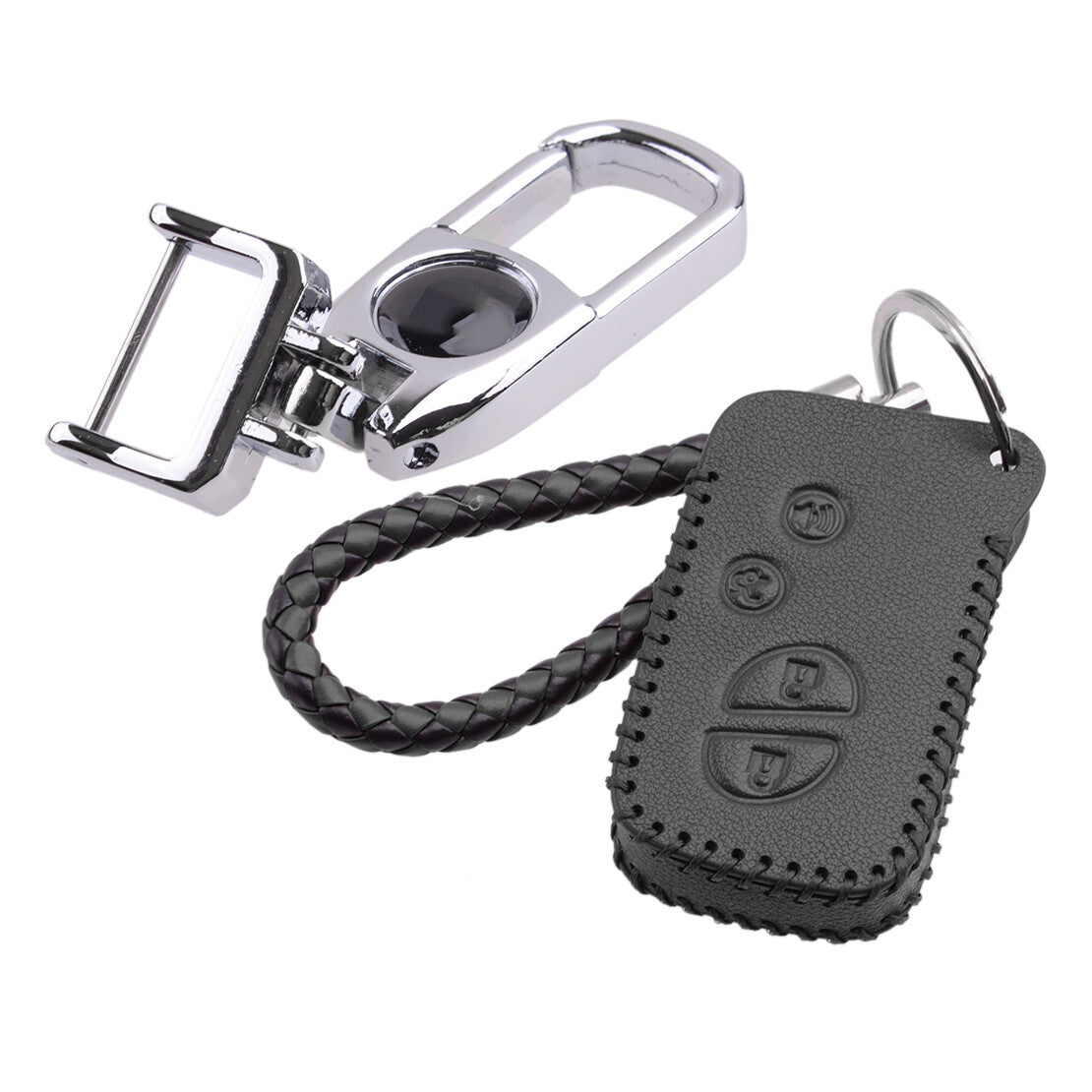 Leather Remote Key Case Cover Fob Holder Fit for Lexus IS250 GS300 ES350 GS350