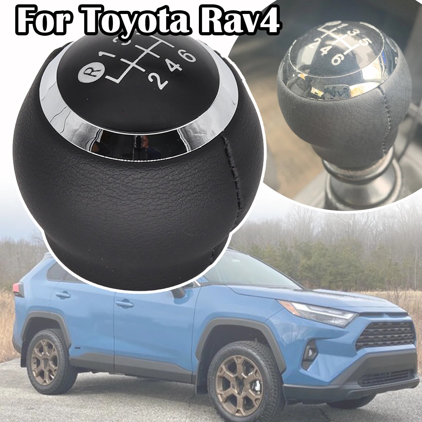 GEAR SHIFT KNOB for TOYOTA RAV4 2010 - 2019 6 Speed Gear Stick Shift Knob Manual