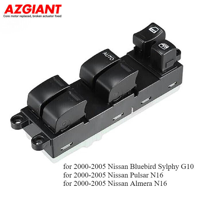 Front Left Driver Side Window Switch for 2000-2005 for Nissan Bluebird/Pulsar/Almera