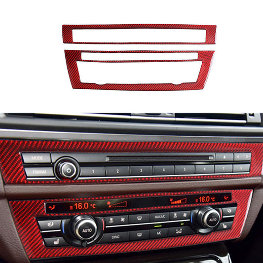2x Carbon Fiber Rear Door Handle Frame Cover Trim for Honda Odyssey 2005-2010 v