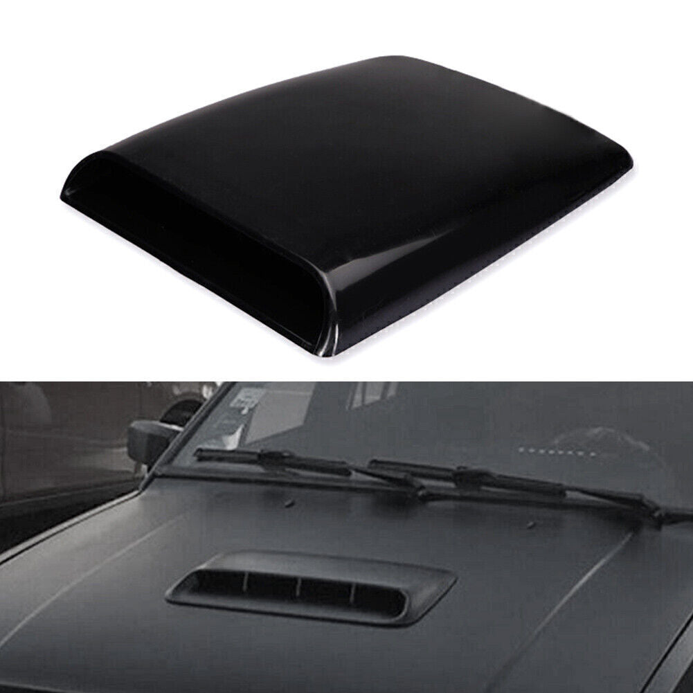 Universal SUV Decorative Air Flow Intake Scoop Bonnet Vent Cover Hood Black