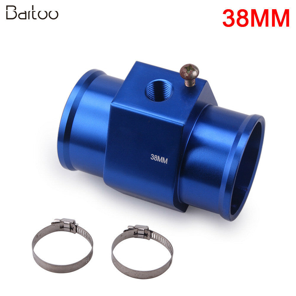 Car Water Temp Temperature 38mm Joint Pipe Sensor Gauge Radiator Hose Adapter Q
