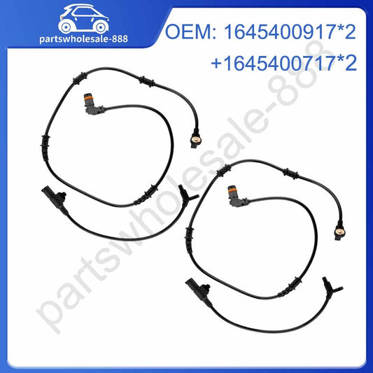 4-piece front and rear ABS wheel speed sensor kit for 2007-2010 for Mercedes GL450 4.6L and 4.7L engines.