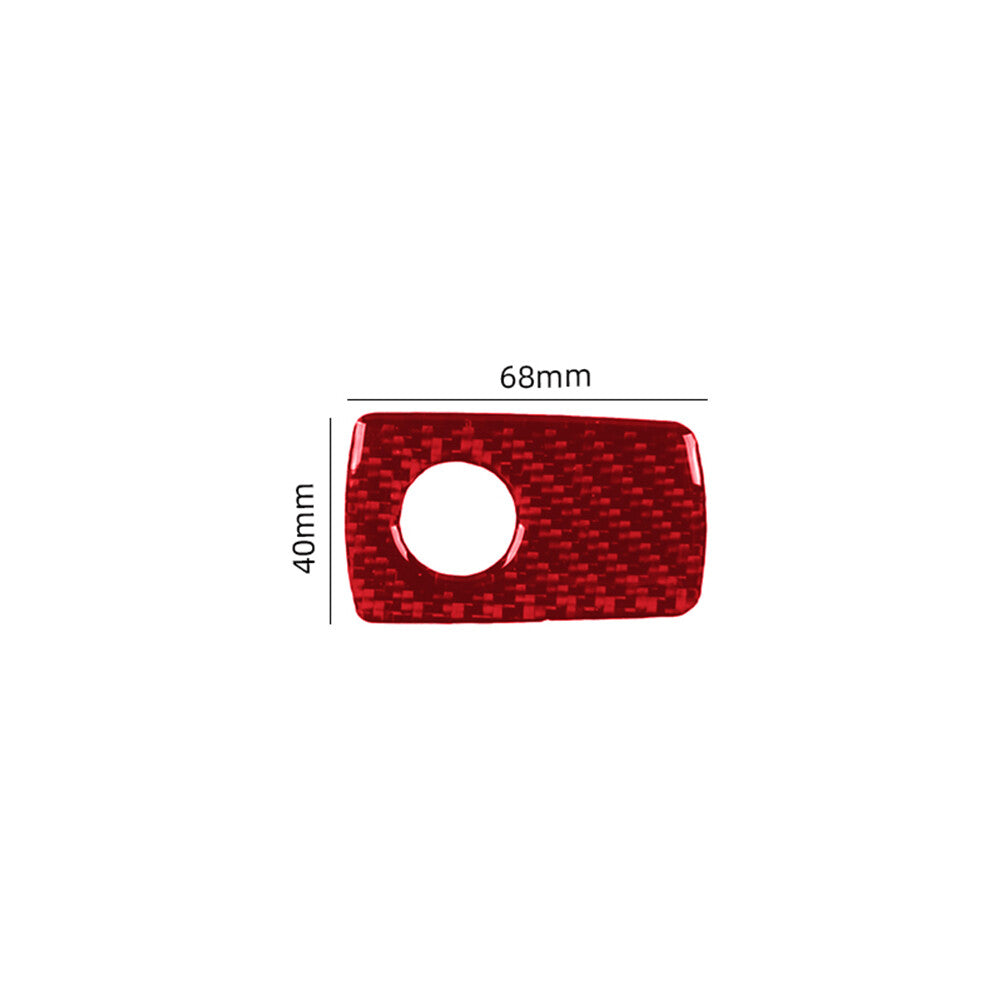 Red Carbon Fiber Glove Box Handle Cover Trim for Toyota Supra A90 2019-2022