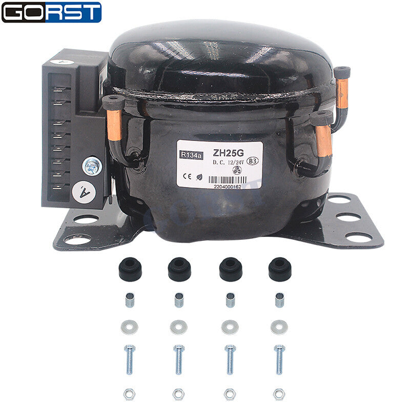 12V 24V DC Car Refrigeration Air Compressor Fridge Freezer Marine Solar QDZH25G v